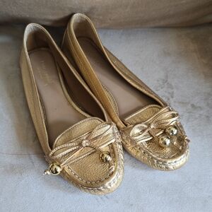 Kate Spade Metallic Gold Flats